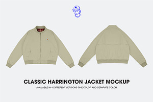 Classic Harrington Jacket Mockup
