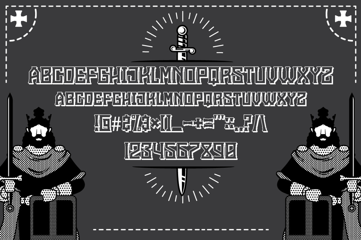 Sale ! 50% King Arthur Font + Bonus preview 3