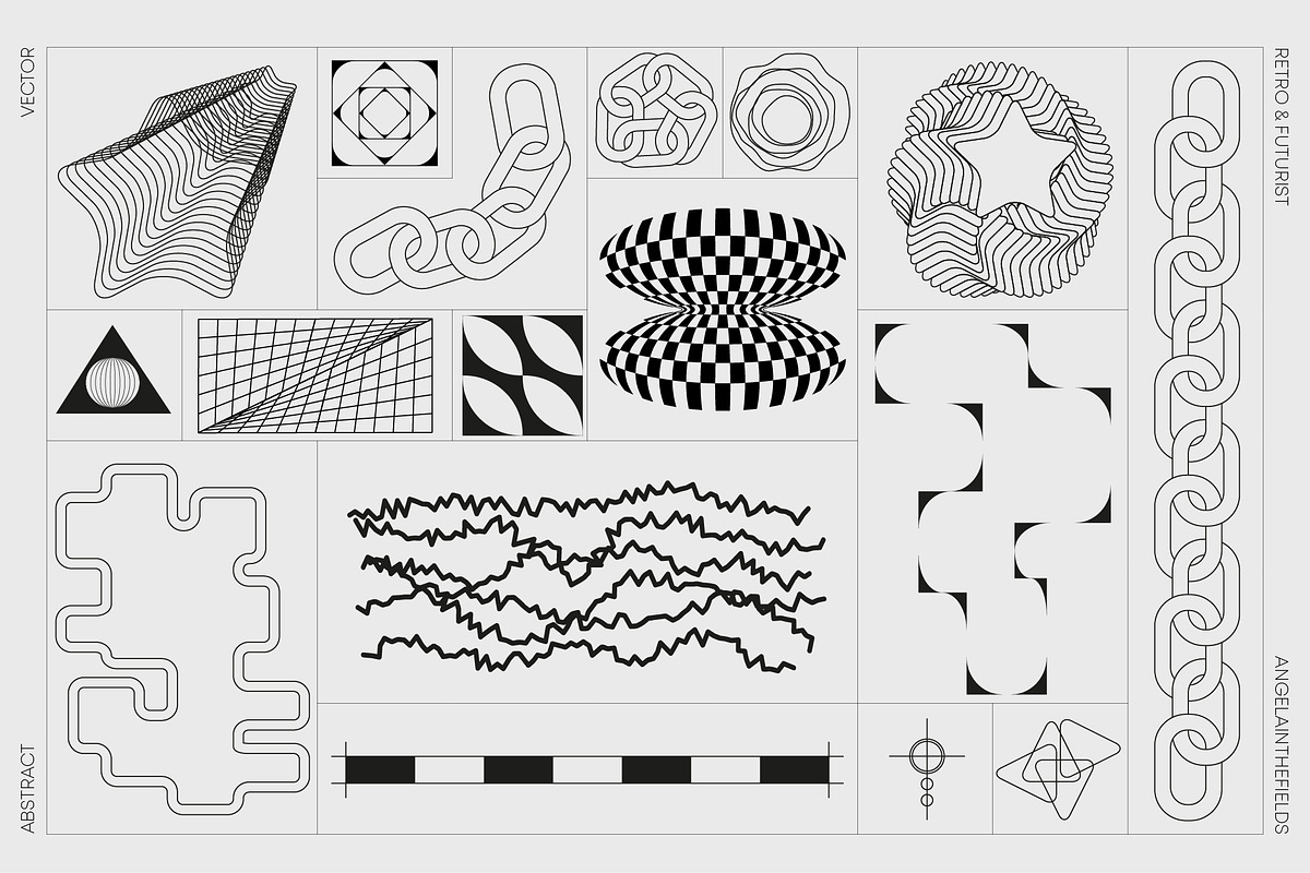Retro Futurist Abstract Collection 2, an Object Graphic by angelainthefields (Photo 4 of 8)