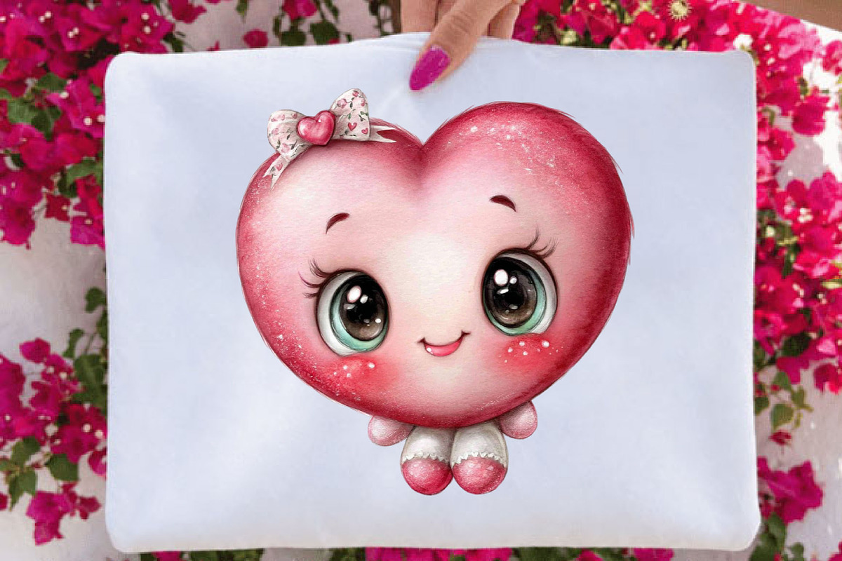 Whimsical Valentine Clipart PNG, a Seasonal Illustration by SVGArt (Photo 3 of 5)