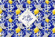 Amalfi Lemons & Mediterranean Tiles, a Pattern Graphic by KaramfilaS (Thumbnail 9 of 23)