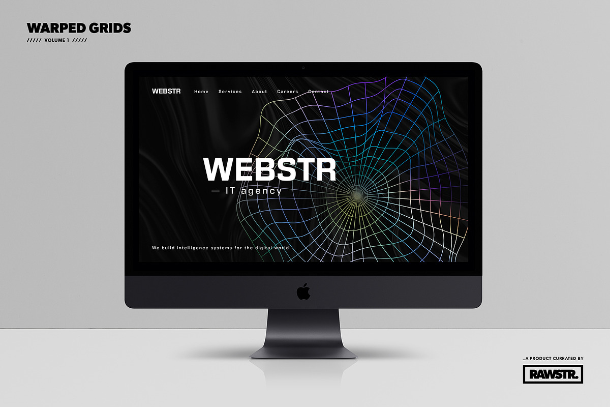 WARPED GRIDS vol.1 - Grid designs, an Object Graphic by RAWSTR (Photo 11 of 17)