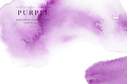 Purple Watercolor Washes, a Texture Graphic by Kolorata Art (Thumbnail 4 of 5)