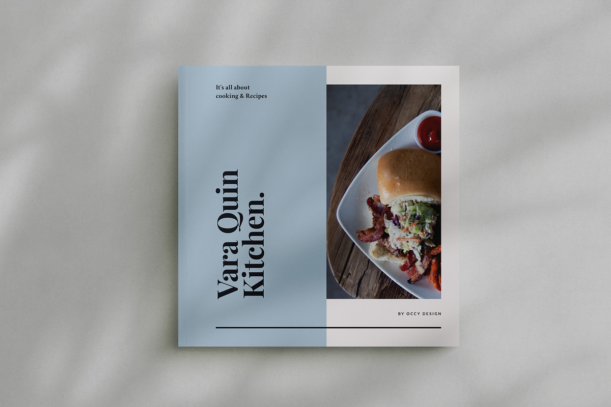 Square Cookbook/Recipe Book, a Brochure Template by Occy Design (Photo 1 of 6)
