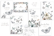 Watercolor butterflies Romantic set, an Animal Illustration by Ann Art Houze (Thumbnail 2 of 8)
