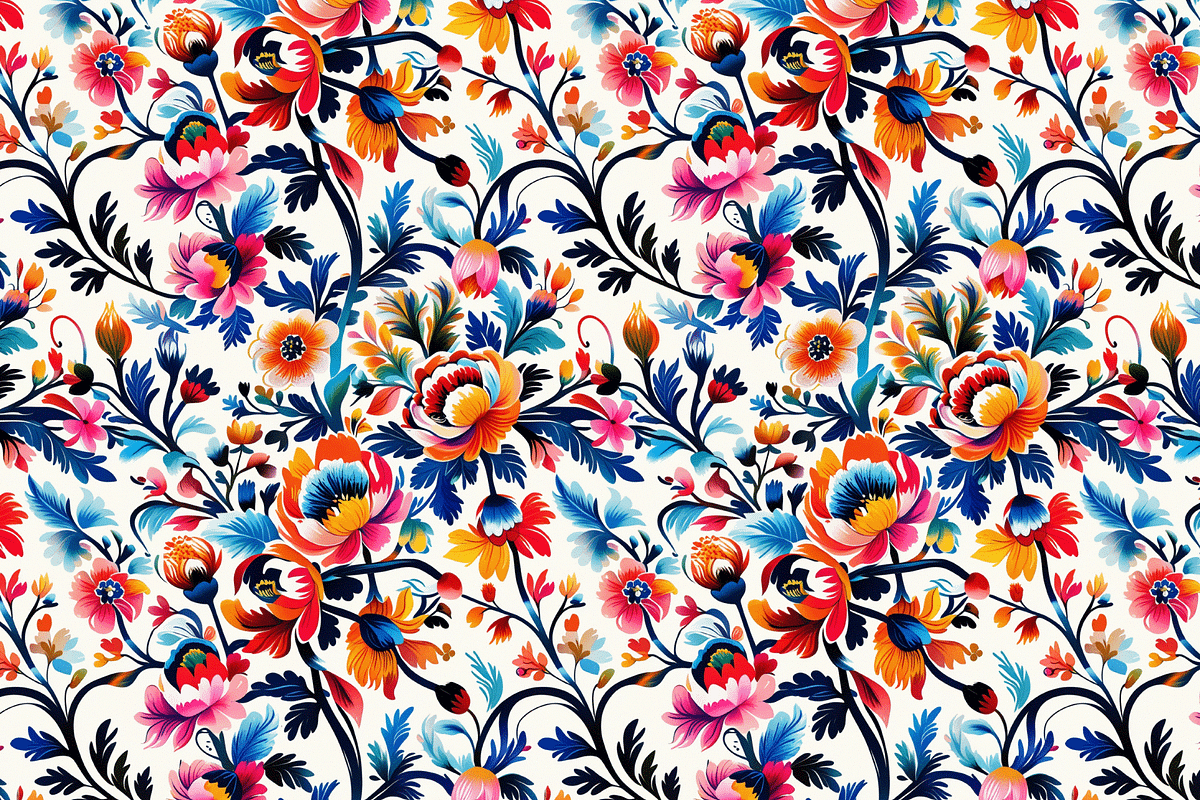 Vivid Folk - Floral Patterns, a Pattern Graphic by Art Sproot (Photo 10 of 11)