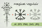 Vegvisir Viking Compass Nordic Runic, an Object Graphic by GraphicRedStudio (Thumbnail 1 of 7)