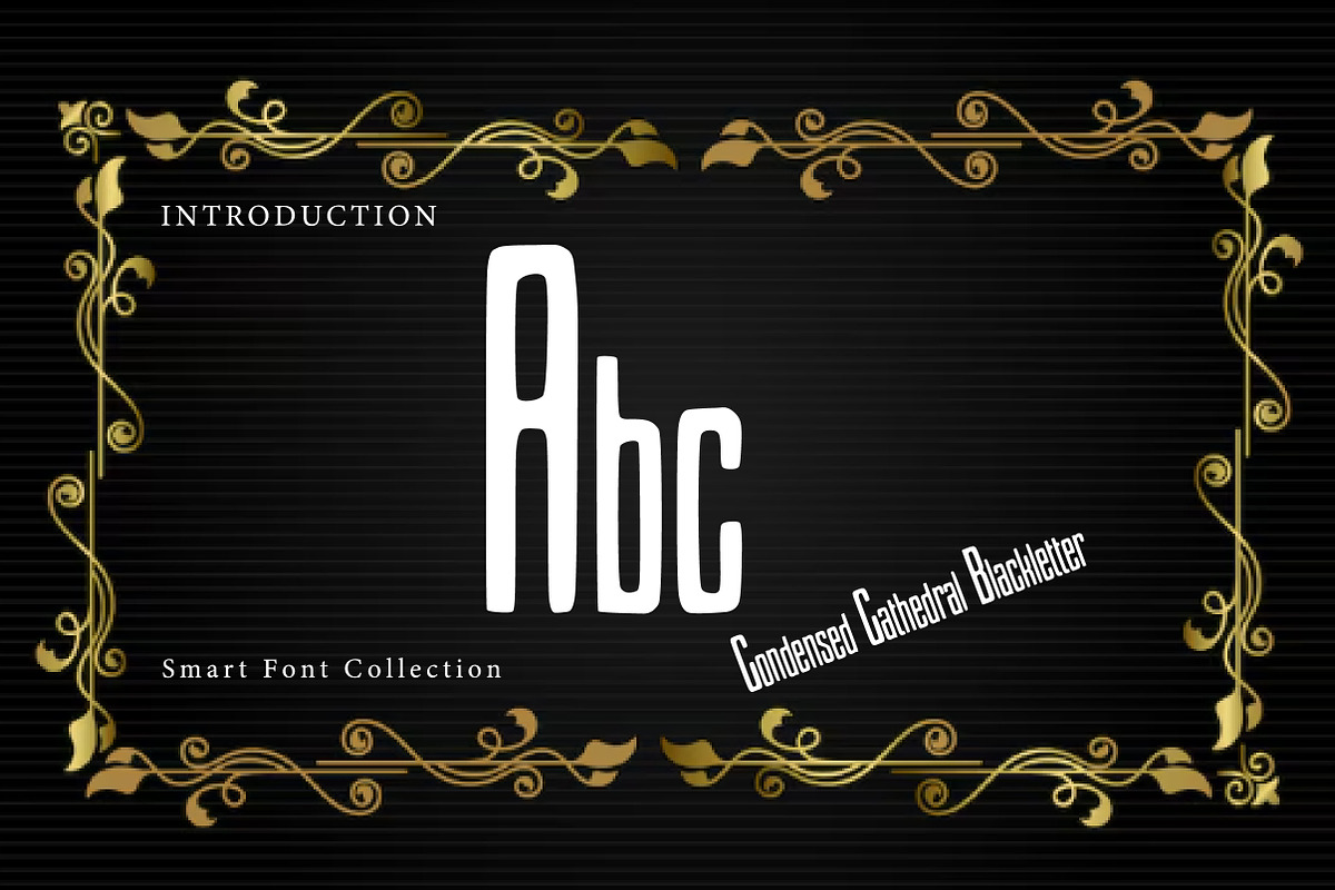 Condensed Cathedral Blackletter, a Blackletter Font by Wow Magic (Photo 2 of 3)