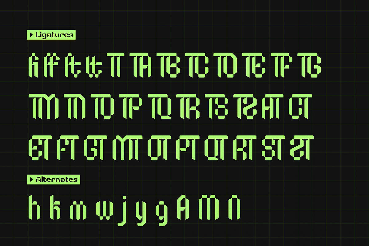 Bitstream Screen | Pixelated Font, a Sans Serif Font by gracetype_studio (Photo 12 of 12)