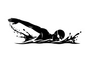 Swimming Sport Silhouette Vector Bun, an Illustration by jahid234 (Thumbnail 22 of 51)