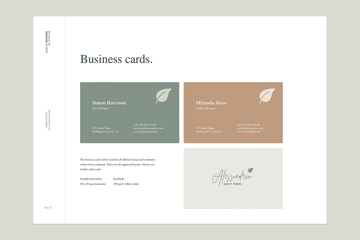Alessandria - Brand Guidelines, a Brochure Template by Imagination Area (Photo 4 of 10)