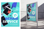 Electronics repair set, ad templates, a Technology Illustration by PaperTrident (Thumbnail 5 of 10)