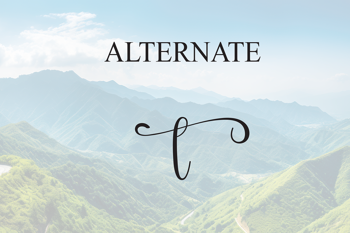 Mountain | Script Font, a Handwritten Font by Scratchones (Photo 8 of 9)