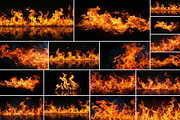 50 Fire flames, a Background Graphic by Handmadefont (Thumbnail 4 of 15)