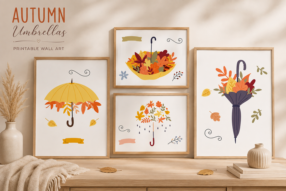 Whimsical Autumn Collection, a Seasonal Illustration by Anna Studio (Photo 5 of 12)
