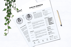 Minimalist CV Resume Vol. 04