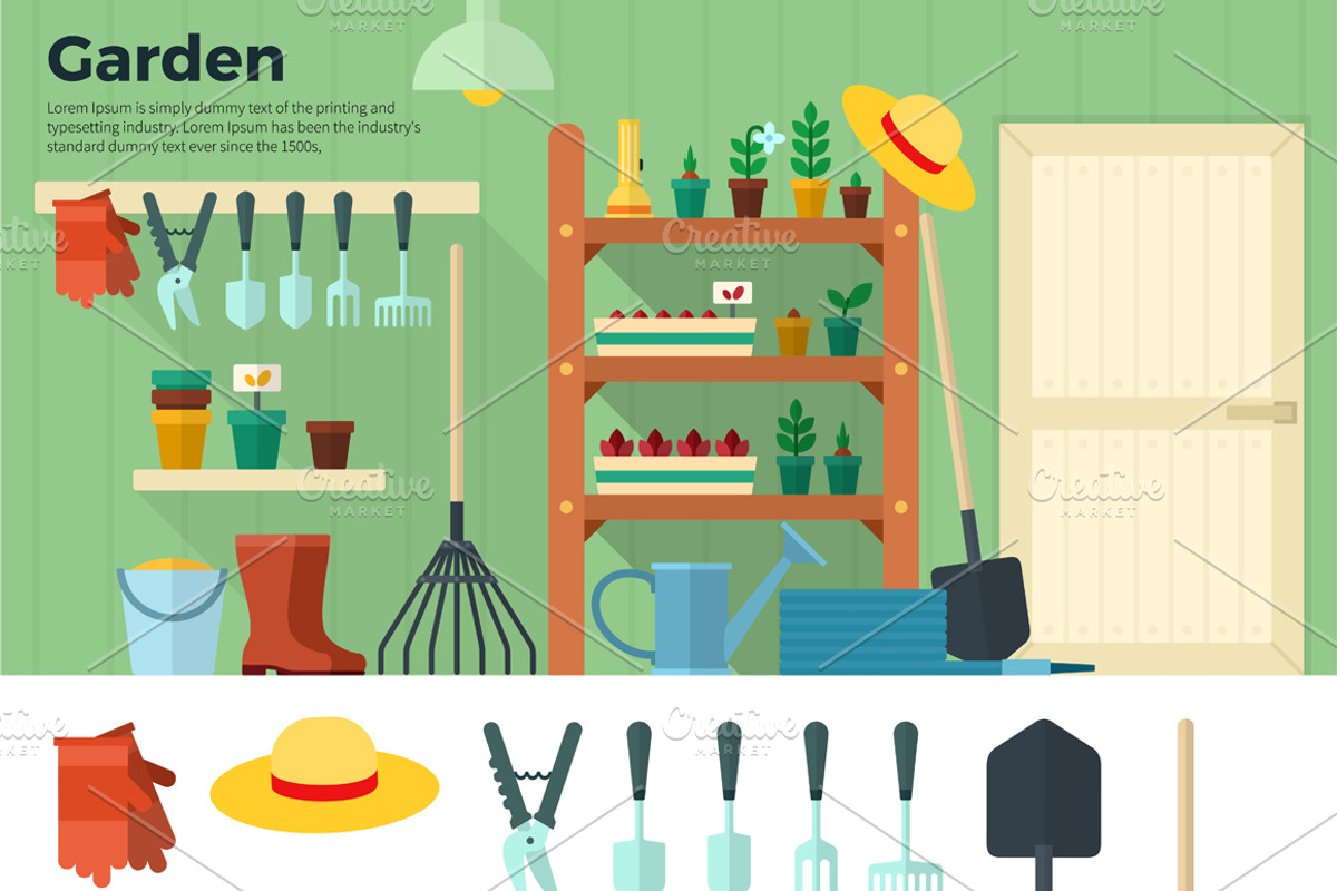 Garden and Plants, a Seasonal Illustration by Mountain Brothers