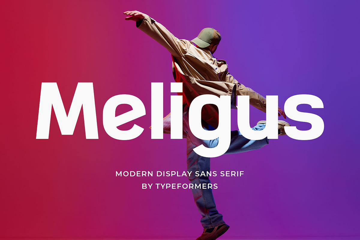 Meligus - Modern Sans Serif, a Sans Serif Font by Typeformers (Photo 1 of 5)