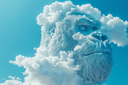 90 Clouds animals against a blue sky, an Animal Illustration by Handmadefont (Thumbnail 60 of 64)