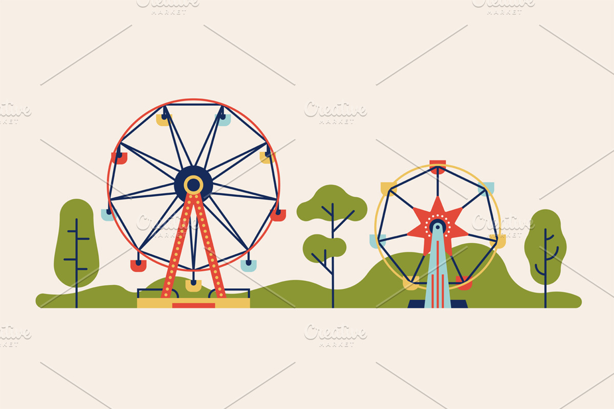 Attracted & Amused. Park graphics, an Illustration by Masha Tace (Photo 7 of 10)