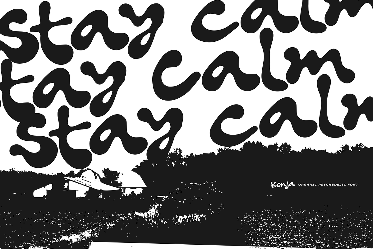 Konja - Organic Psychedelic, a Handwritten Font by Majelis Art (Photo 3 of 7)