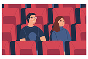 Couple at the cinema, a Person Illustration by Good Studio (Thumbnail 1 of 3)