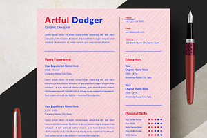 Professional Resume Template Layout, a Resume Template by ResumeInventor