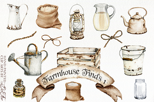 Farmhouse Finds Illustration