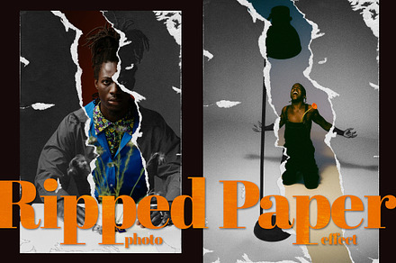 Torn Paper Cutout Photo Effect, a Layer Style Add-On by smishura