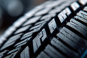 Close up of a car tire tread showing, a Transportation Photo by MistyDay