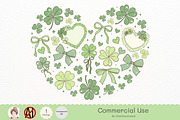 St. Patrick's Day Lucky Clover SVG, a Seasonal Illustration by Chonnieartwork (Thumbnail 1 of 3)