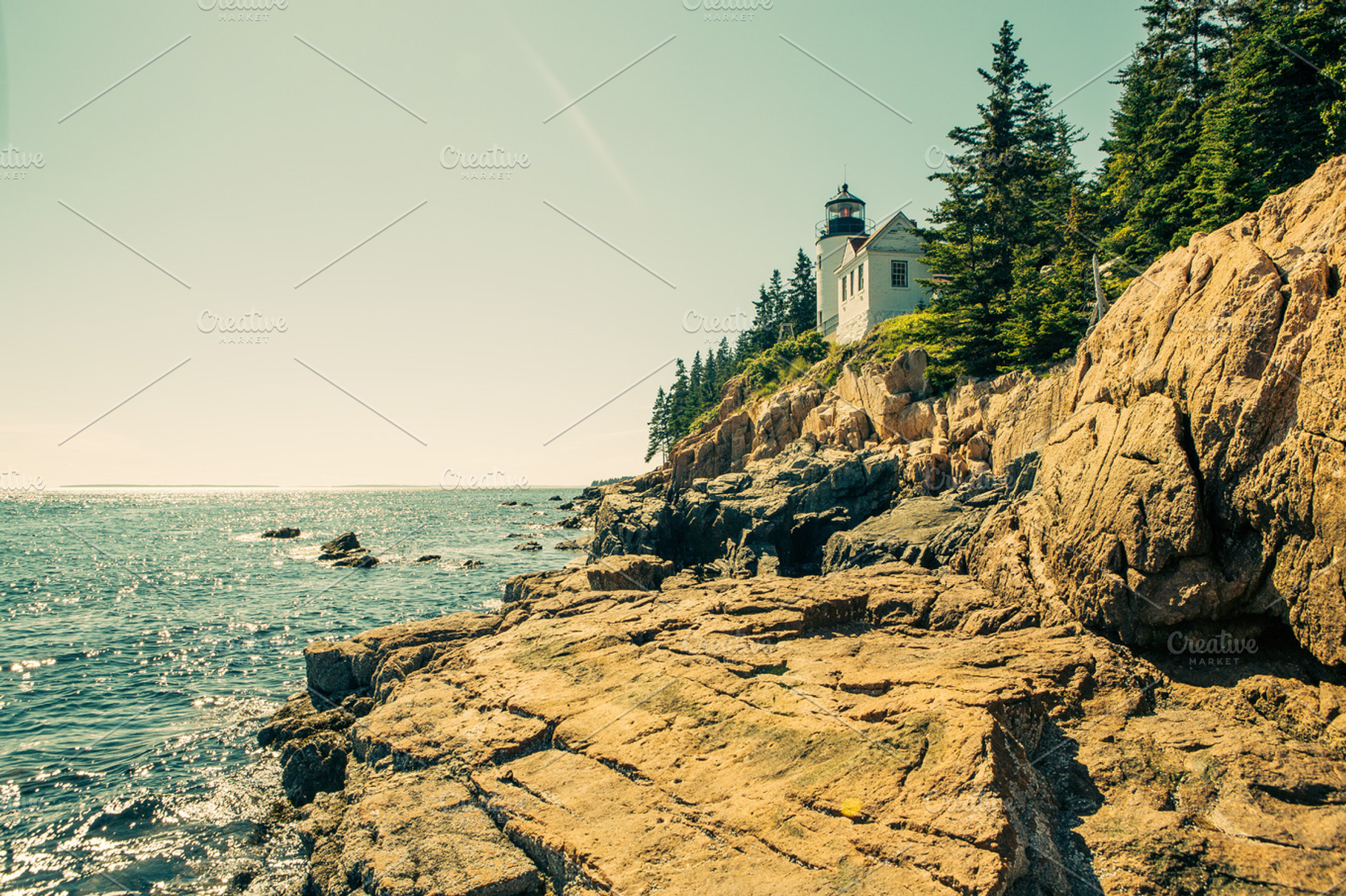 Maine lighthouse containing acadia, national park, and atlantic ocean, a Nature Photo by Moth Owl Photography