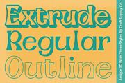 Amigie 3D, a Serif Font by Craft Supply Co. (Thumbnail 2 of 8)