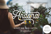 Andara Font ( 30% OFF ), a Script Font by AQR Studio (Thumbnail 1 of 15)