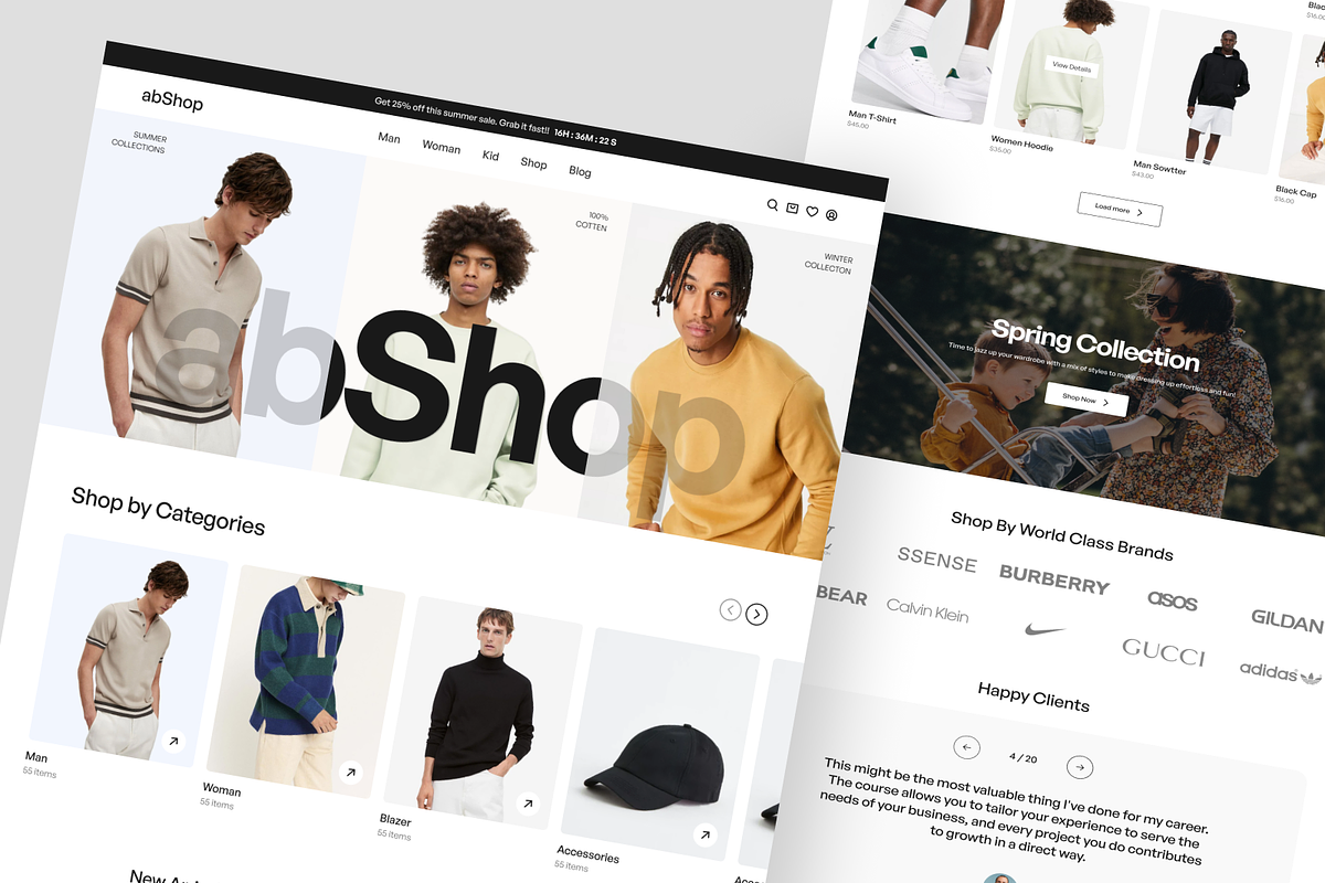 E-Commerce Landing Page Design, a Landing Page Template by Ahmed Rubel (Photo 3 of 4)