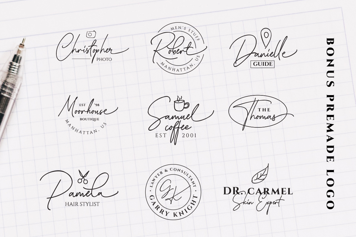 Katherine Script (+Premade Logo) preview 4