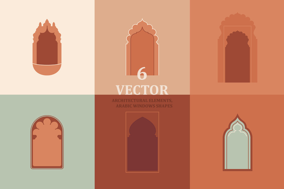 Trendy arch logo. Morocco icon set., a Branding & Logo Template by WalnutBird (Photo 4 of 6)