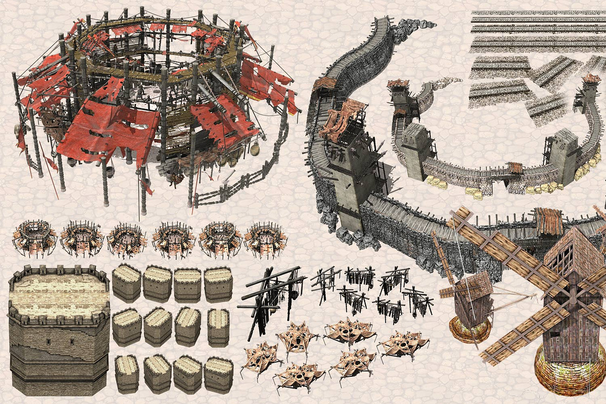 Isometric Ancient City Pack, an Object Graphic by Beatheart Creative Studio (Photo 76 of 77)