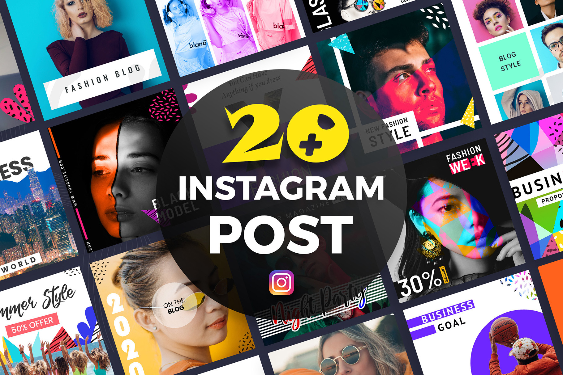Creative Instagram Post Template, a Social Media Template by VictorThemes