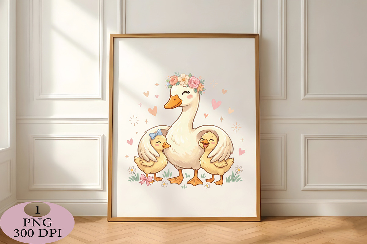 Duck family PNG, an Illustration by Daily.Designs (Photo 4 of 5)