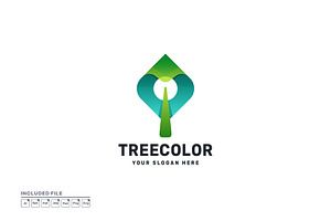 Leaf Digital Gradient Logo Design, a Branding & Logo Template by yuanesei
