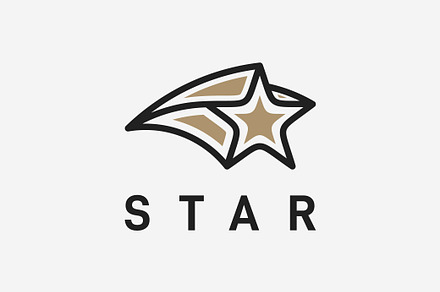 Creative star logo designs template