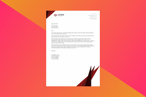 Modern Letterhead Design Template