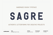 Sagre - Rough Typeface, a Handwritten Font by alpercakici (Thumbnail 1 of 12)