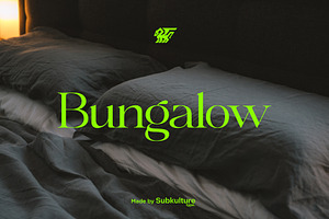 Bungalow - Elegant Serif, a Serif Font by subkulturetype