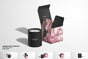 Candle With Cube Box Package Mockup, a Packaging Mockup by Sheikhadesign (Thumbnail 1 of 12)