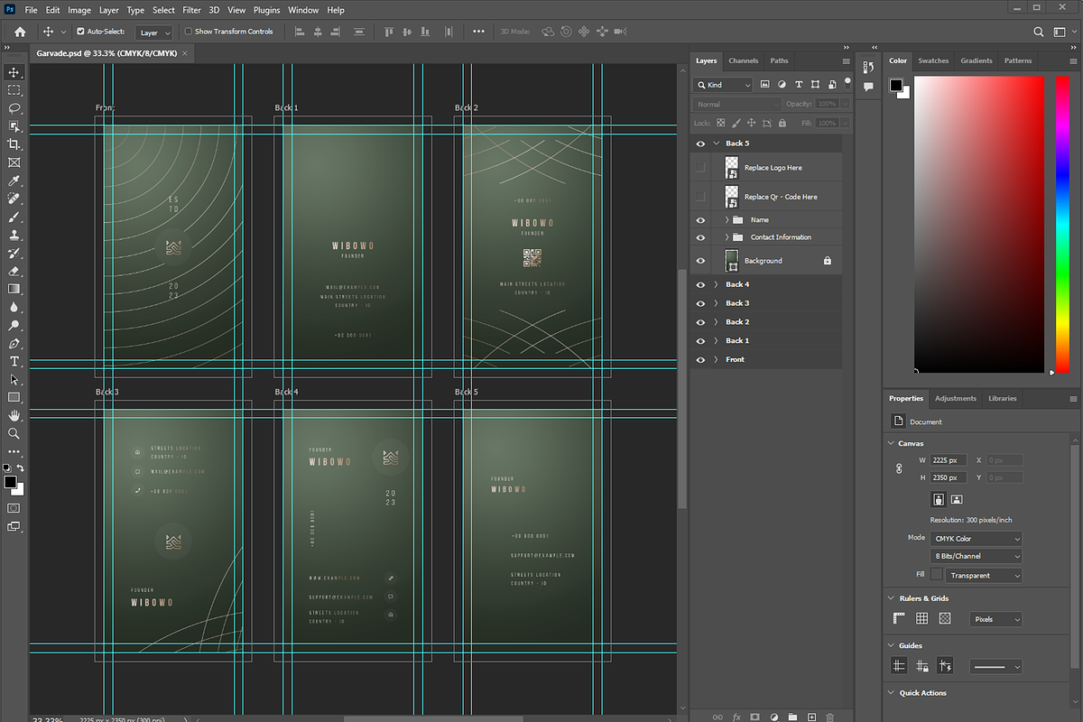 Garvade - Vertical Business Cards, a Business Card Template by Ctrl space studio (Photo 6 of 9)