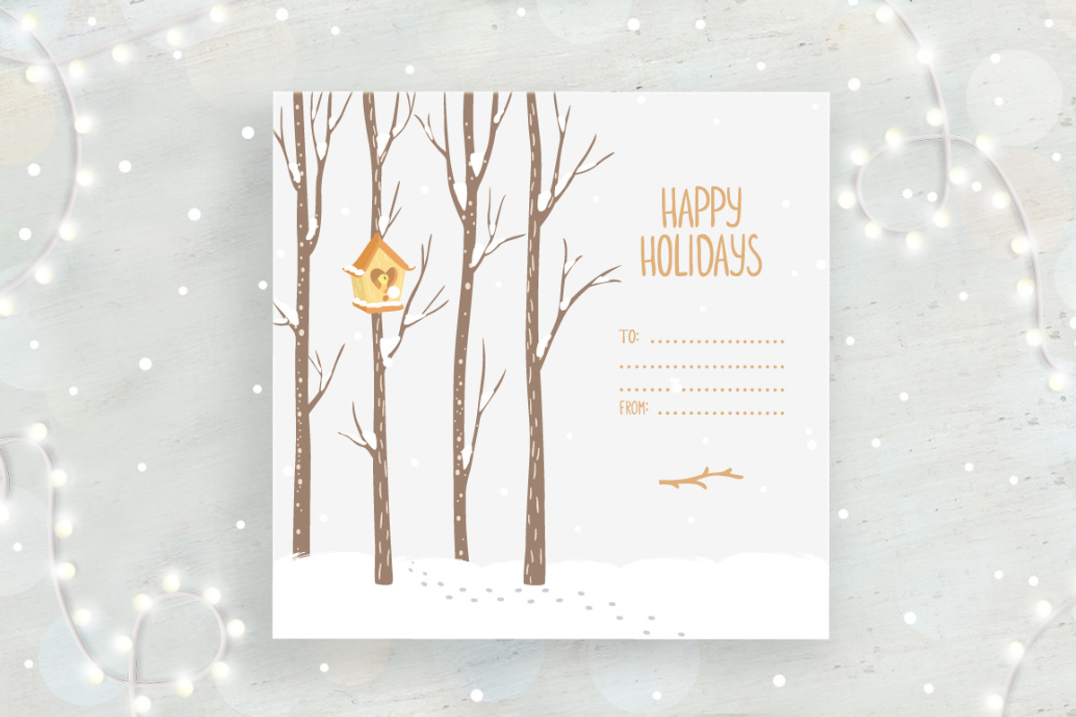 winter cards, an Animal Illustration by JulianArt (Photo 4 of 5)