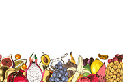 Hand drawn fruits and berries, an Object Graphic by handsketched (Thumbnail 14 of 14)
