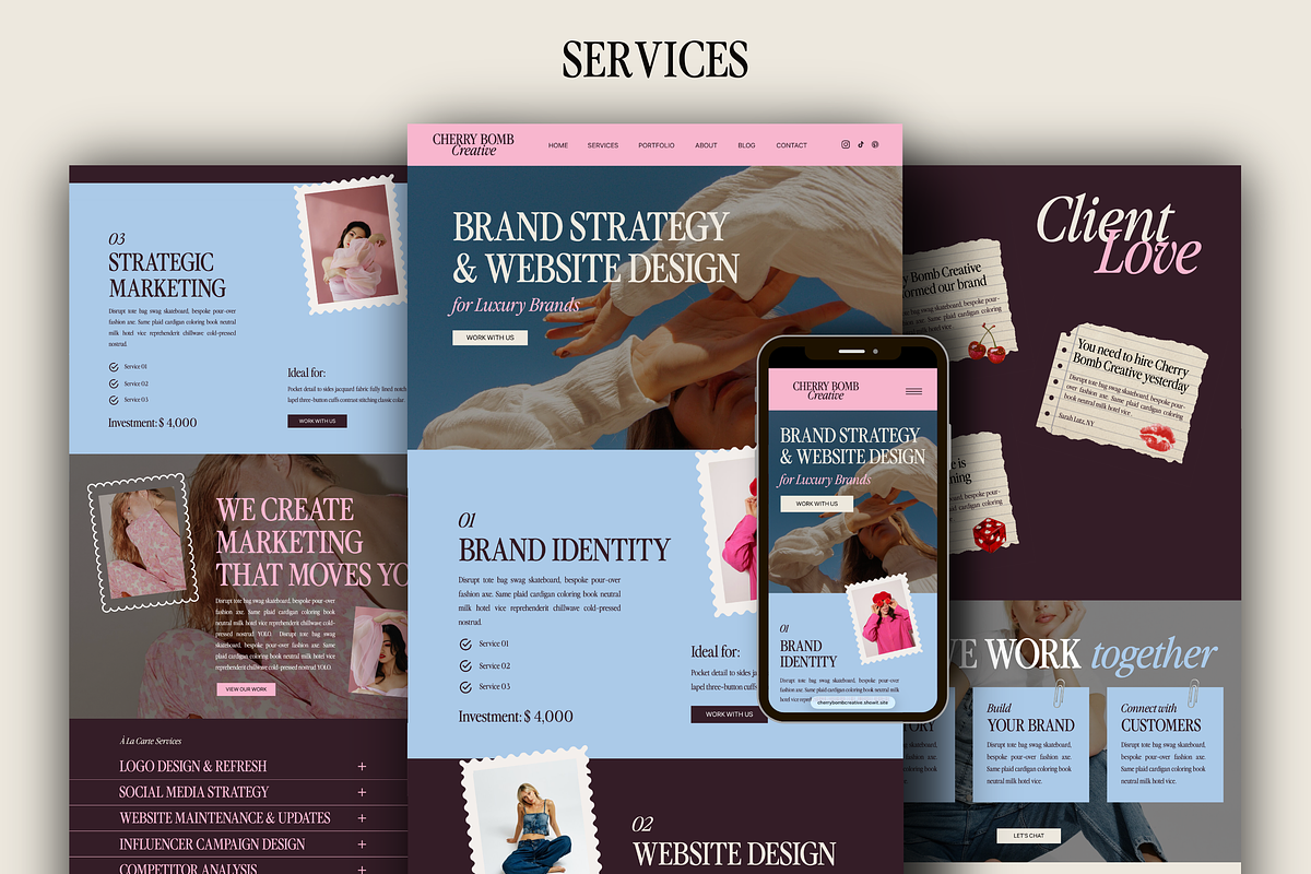 Marketing Agency Portfolio Website, a Squarespace Template by Warmsoulgallery (Photo 3 of 11)
